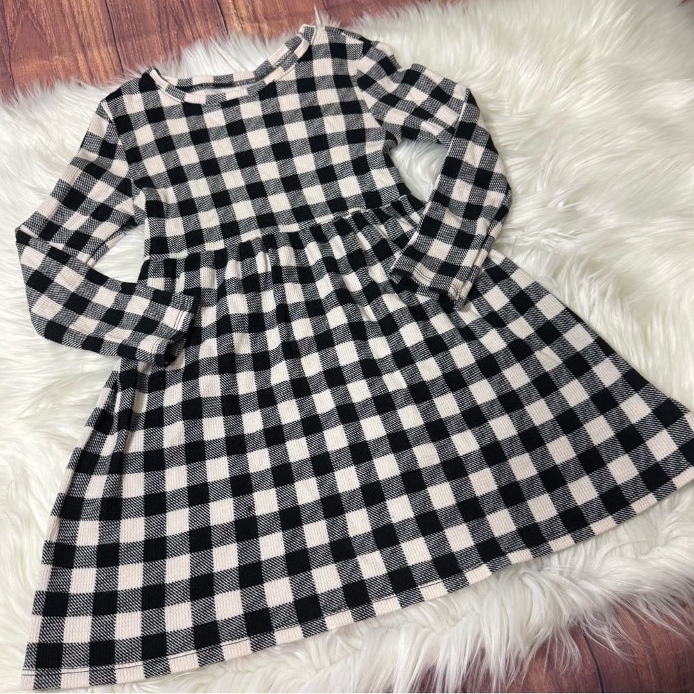 Old Navy Toddler Girl Size 5T Black and White A-Line Dress